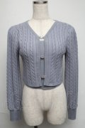 evelyn / ビジューカーデ  サックス S-25-05-19-027-LO-TO-AS-ZS