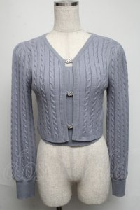 evelyn / ビジューカーデ  サックス S-25-05-19-027-LO-TO-AS-ZT020
