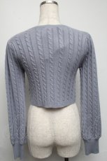 画像2: 【SALE】evelyn / ビジューカーデ  サックス S-25-05-19-027-LO-TO-AS-ZT020 (2)