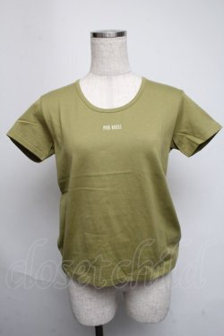 画像1: PINK HOUSE / ロゴTシャツ  グリーン S-25-05-19-031-LO-TS-AS-ZT042