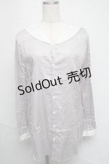 ネバアランド / ドットセーラーブラウス  グレー S-25-05-19-035-LO-BL-HR-ZS