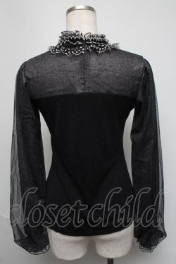 画像2: Angelic Pretty / おすましShinyタートルカットソー  黒 S-25-05-19-038-AP-TO-HR-ZT031