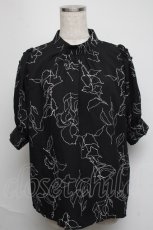 画像1: 【SALE】An MILLE / ショルダーボタンフラワーBS  黒 S-25-05-19-041-EL-OP-HR-ZT031 (1)