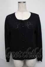 画像1: 【SALE】Nile Perch / ディズニーコラボカーディガン  黒 S-25-05-19-043-LO-TS-AS-ZT033 (1)