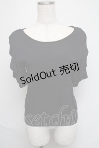 tocco / フリルトップス  黒 S-25-05-19-045-LO-TO-AS-ZS