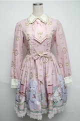 Angelic Pretty / Charlotte's Bearワンピース  ピンク S-25-05-20-005-AP-OP-AS-ZS