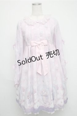 画像1: Angelic Pretty / Cecilia Crossワンピース  ピンク S-25-05-20-007-AP-OP-ET-ZS