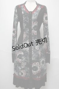 Ozz oneste / チャイナ切替ワンピース  黒 S-25-05-20-1009-OO-TO-AS-ZS