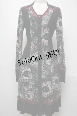 画像1: Ozz oneste / チャイナ切替ワンピース  黒 S-25-05-20-1009-OO-TO-AS-ZS