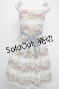 Leur Getter / フルーツラベルノースリーブワンピース  オフ S-25-05-20-1024-LU-OP-HR-ZS