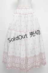 PINK HOUSE / さくらんぼ刺繍スカート   S-25-05-20-1039-LO-SK-AS-ZT391
