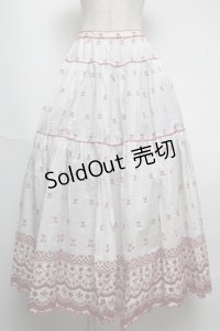 PINK HOUSE / さくらんぼ刺繍スカート   S-25-05-20-1039-LO-SK-AS-ZT391