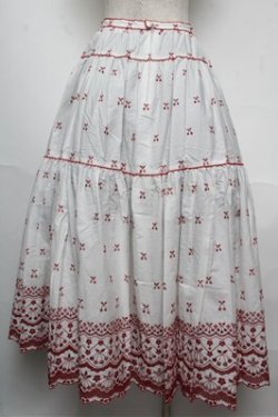 画像2: PINK HOUSE / さくらんぼ刺繍スカート   S-25-05-20-1039-LO-SK-AS-ZS