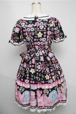 画像2: Angelic Pretty / Toy's Donut Dinerワンピース  クロ S-25-05-20-001-AP-OP-SZ-ZS