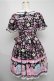 画像2: Angelic Pretty / Toy's Donut Dinerワンピース  クロ S-25-05-20-001-AP-OP-SZ-ZS (2)
