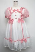 Angelic Pretty / ふんわりパフェワンピース  赤ｘ白 S-25-05-20-011-AP-OP-HR-ZS