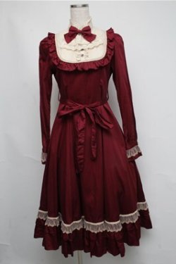 画像1: Victorian maiden / クラシカルドールロングドレス  ボルドー S-25-05-20-012-CL-OP-HR-ZS