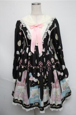 画像1: Angelic Pretty / Daydream Bedワンピース  黒 S-25-05-20-002-AP-OP-ET-ZS
