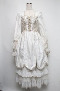 ALICE and the PIRATES / Bijou Princess〜私の愛おしい宝物〜ワンピースドレス  白 S-25-05-20-015-PA-OP-AS-ZS