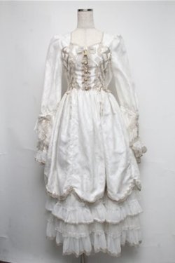 画像1: ALICE and the PIRATES / Bijou Princess〜私の愛おしい宝物〜ワンピースドレス  白 S-25-05-20-015-PA-OP-AS-ZS