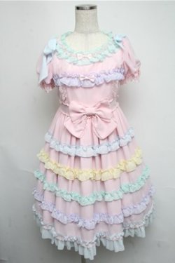 画像1: Angelic Pretty / しゃぼん玉ワンピース  ピンク S-25-05-20-003-AP-OP-SZ-ZS