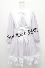 BABY,THE STARS SHINE BRIGHT / Little Kitten Luluna ストライプワンピース  ラベンダー S-25-05-20-020-BA-OP-HR-ZS