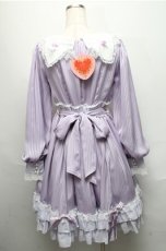画像2: BABY,THE STARS SHINE BRIGHT / Little Kitten Luluna ストライプワンピース  ラベンダー S-25-05-20-020-BA-OP-HR-ZS (2)