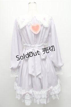 画像2: BABY,THE STARS SHINE BRIGHT / Little Kitten Luluna ストライプワンピース  ラベンダー S-25-05-20-020-BA-OP-HR-ZS