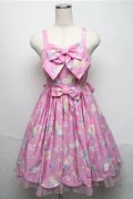 Angelic Pretty / SPACE TOYSジャンパースカート  ピンク S-25-05-20-022-AP-OP-SZ-ZS