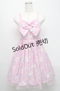 Angelic Pretty / SPACE TOYSジャンパースカート  ピンク S-25-05-20-022-AP-OP-SZ-ZS