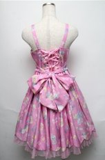 画像2: Angelic Pretty / SPACE TOYSジャンパースカート  ピンク S-25-05-20-022-AP-OP-SZ-ZS (2)