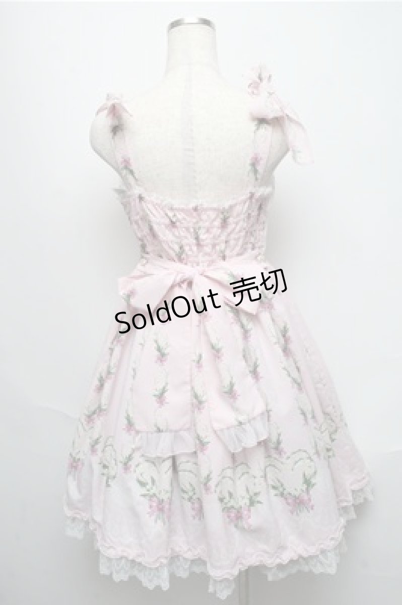 画像2: Angelic Pretty / すずらんBouquetジャンパースカート  ピンク S-25-05-20-023-AP-OP-HR-ZS (2)