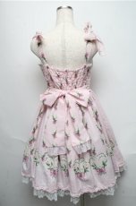 画像2: Angelic Pretty / すずらんBouquetジャンパースカート  ピンク S-25-05-20-023-AP-OP-HR-ZS (2)