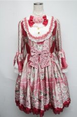 画像1: Angelic Pretty / Belle Epoque Roseワンピース  ピンク S-25-05-20-004-AP-OP-ET-ZS (1)