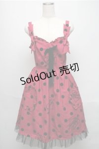 Angelic Pretty / DOLLY DOTジャンパースカート  ワイン S-25-05-20-026-AP-OP-AS-ZS