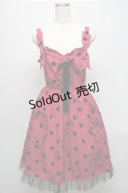 画像1: Angelic Pretty / DOLLY DOTジャンパースカート  ワイン S-25-05-20-026-AP-OP-AS-ZS