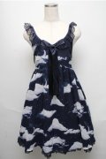 Angelic Pretty / Misty Skyジャンパースカート【2022再販】  紺 S-25-05-20-032-AP-OP-AS-ZS