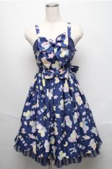 Angelic Pretty / SPACE TOYSジャンパースカート  紺 S-25-05-20-033-AP-OP-SZ-ZS