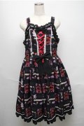 metamorphose / Disney Alice in Wonderlandジャンパースカートセット  黒 S-25-05-20-034-ME-OP-ET-ZS