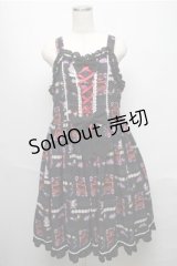 metamorphose / Disney Alice in Wonderlandジャンパースカートセット  黒 S-25-05-20-034-ME-OP-ET-ZS