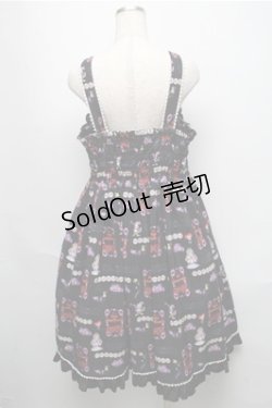 画像2: metamorphose / Disney Alice in Wonderlandジャンパースカートセット  黒 S-25-05-20-034-ME-OP-ET-ZS