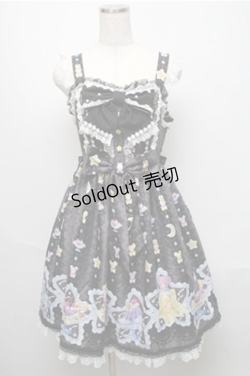 画像1: Angelic Pretty / Dreamy Night Cakesジャンパースカート  黒 S-25-05-20-035-AP-OP-SZ-ZS (1)
