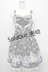 Angelic Pretty / Dreamy Night Cakesジャンパースカート  黒 S-25-05-20-035-AP-OP-SZ-ZS