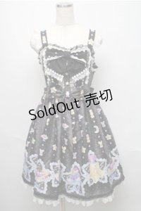 Angelic Pretty / Dreamy Night Cakesジャンパースカート  黒 S-25-05-20-035-AP-OP-SZ-ZS