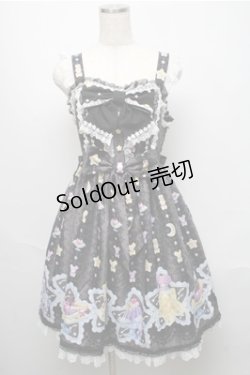 画像1: Angelic Pretty / Dreamy Night Cakesジャンパースカート  黒 S-25-05-20-035-AP-OP-SZ-ZS