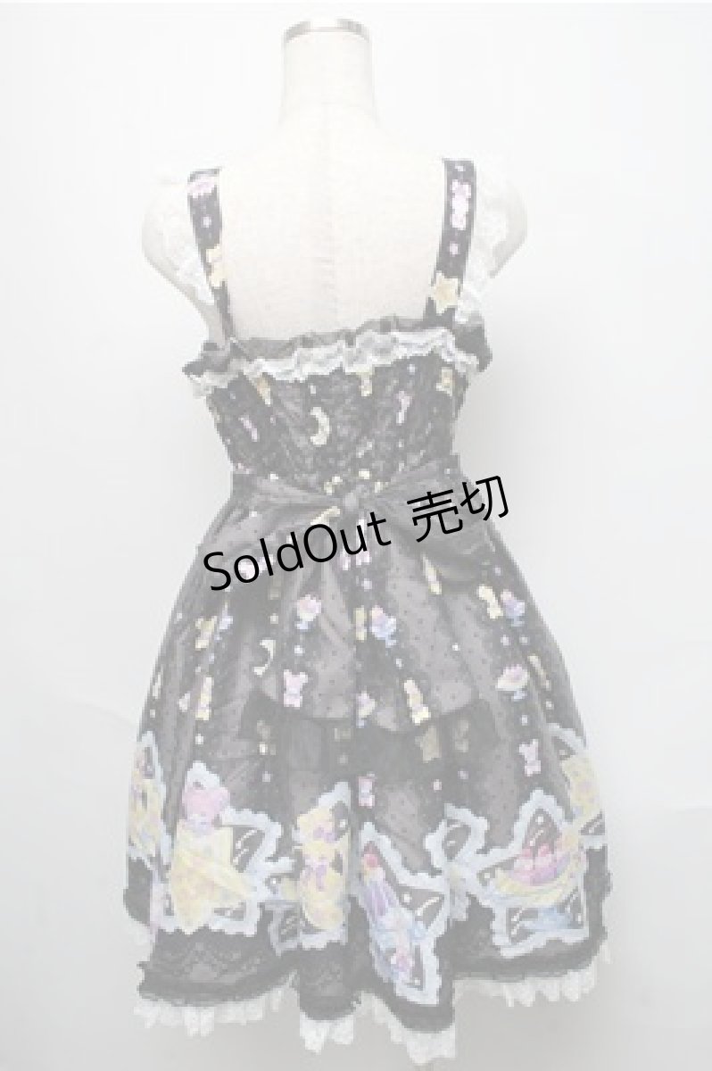 画像2: Angelic Pretty / Dreamy Night Cakesジャンパースカート  黒 S-25-05-20-035-AP-OP-SZ-ZS (2)