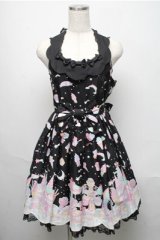 Angelic Pretty /  MilkyPlanetジャンパースカート  黒 S-25-05-20-036-AP-OP-ET-ZS