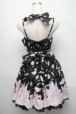 画像2: Angelic Pretty /  MilkyPlanetジャンパースカート  黒 S-25-05-20-036-AP-OP-ET-ZS