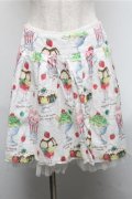 Jane Marple / sweetin coolスカート  白 S-25-05-20-039-JM-SK-ET-ZS