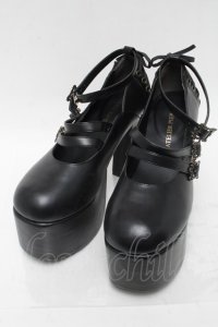 ATELIER PIERROT / ANTIQUE GOLD FRAME PUMPS LL 黒 S-25-05-21-001-EL-SH-AS-ZS